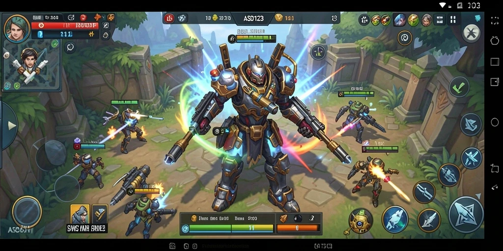 Tampilan gameplay yang mendebarkan dan strategi yang menantang di ASD123.