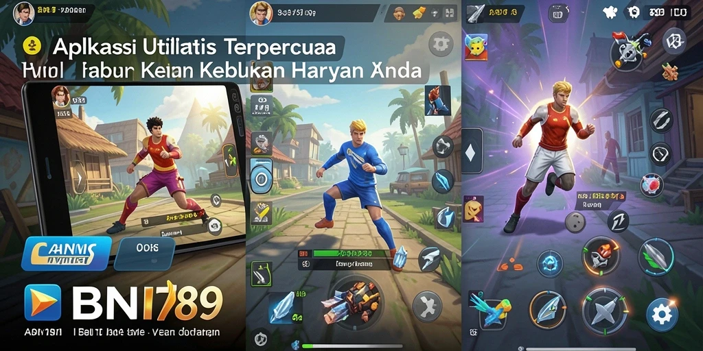 Screenshot tampilan utama BNI789 menunjukkan fitur pengingat yang praktis.