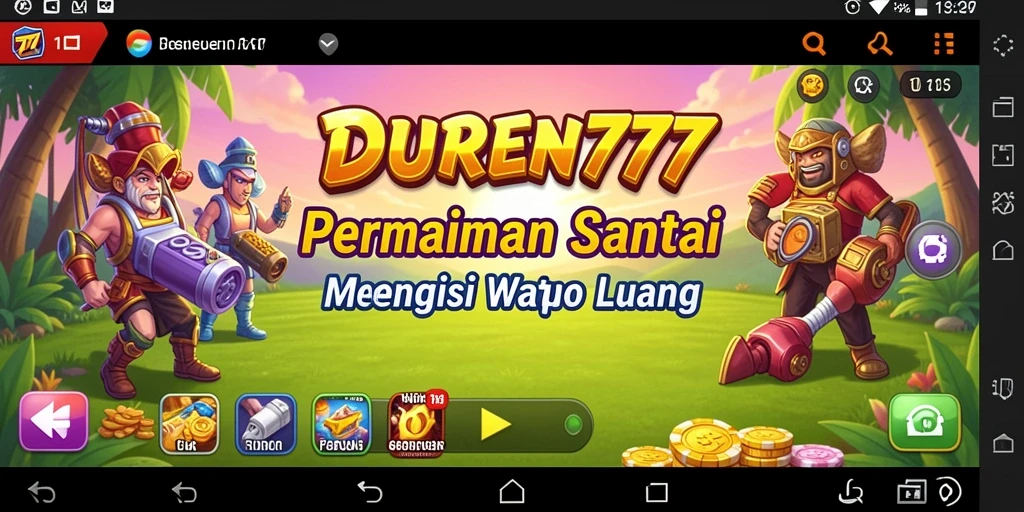 Tampilan gameplay santai DUREN777 yang mengasyikkan.