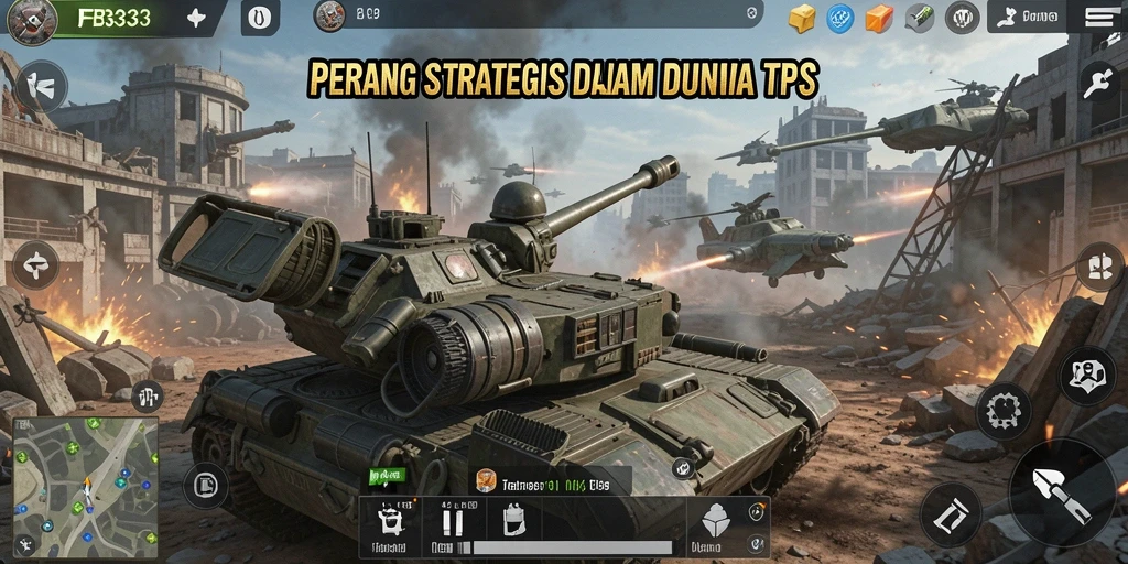 Screenshot gameplay FB333 menunjukkan aksi tempur yang mendebarkan.