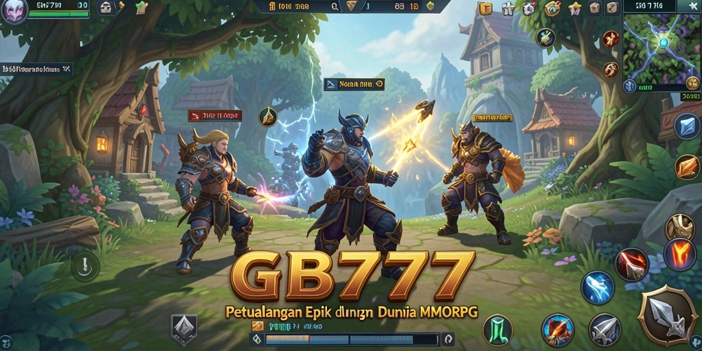 Tangkapan layar dari gameplay GB777 yang menunjukkan petualangan seru dalam MMORPG.