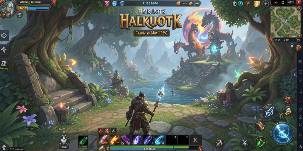 Tampilan gameplay seru di HALKUOTK yang penuh aksi.