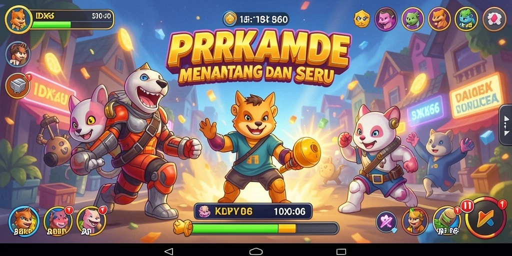 Tampilan gameplay seru dari IDX66 dengan grafik menarik.