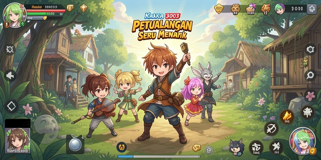 Tampilan gameplay KAKA303 dengan karakter Anime yang menawan.