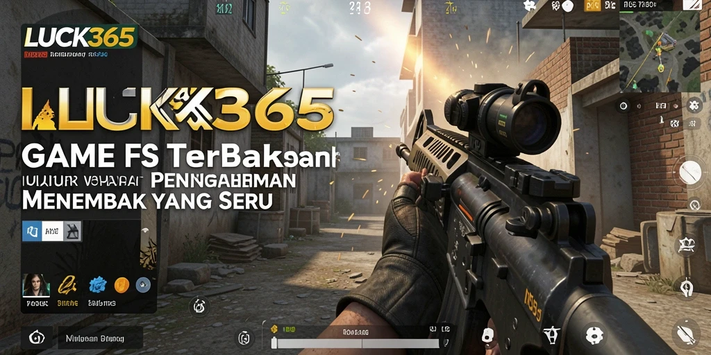 Tangkapan layar menunjukkan momen intens pertempuran FPS di LUCK365.