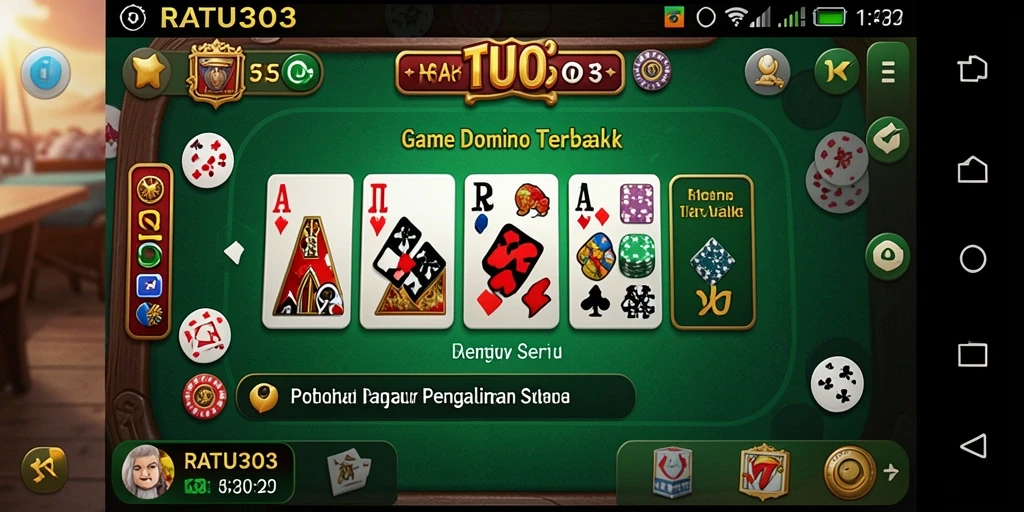 Tampilan gameplay menarik dari RATU303 dengan elemen domino yang menantang.