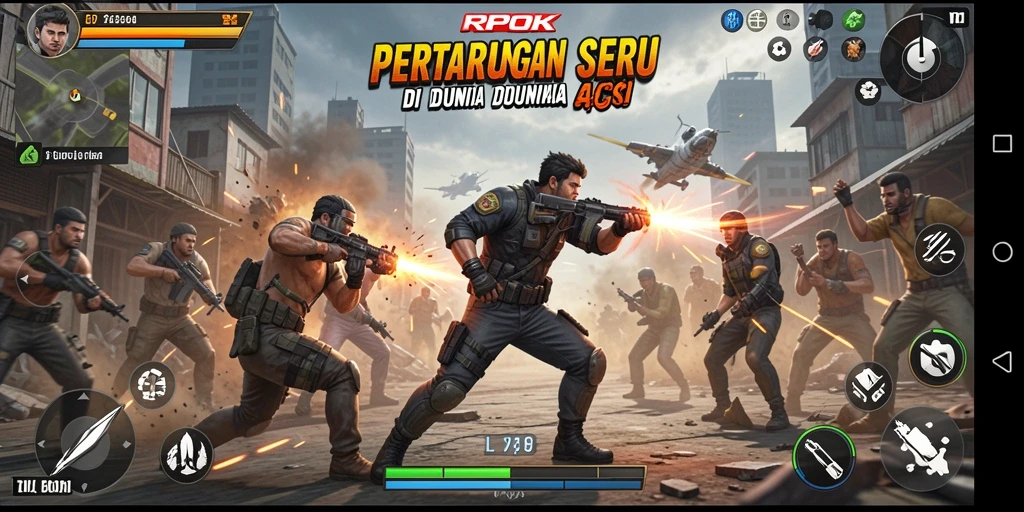 Tampilan gameplay RPOK yang penuh aksi dan menegangkan.