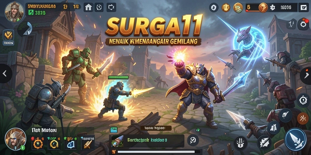 Tampilan menakjubkan dari gameplay SURGA11 yang menantang strategi.