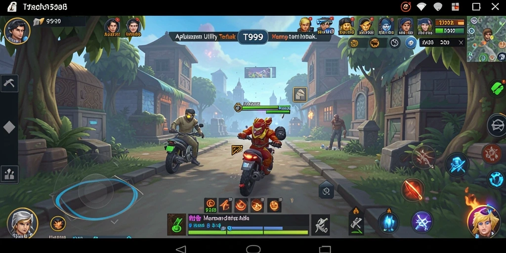 Tampilan utama T9999 dengan fitur utility yang lengkap.