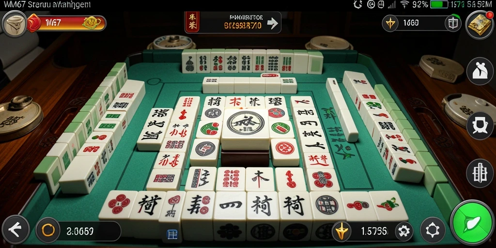 Tampilan gameplay seru dan menantang dari W67 Mahjong.