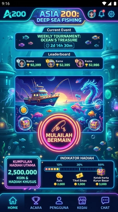 Screenshot dari berbagai kategori aplikasi di asia200.